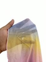 FairyFlirt Plus Size Women Embroidered Rainbow Ombre Mesh Backless Cami Nightgown Dress - Image 6