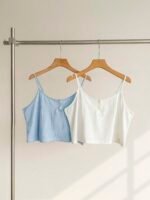Slumberry CURVE Casual INS Comfortable Button Knit Ribbed Camisole & Shorts 2 Pieces Pajama Set, Plus Size