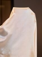 SilkySpell 1pc Women's Plus Size Sexy Satin Slip Dress, Elegant Lace Trim, Silky White Mini Skirt, All Season - Image 9