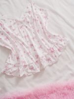 Slumberry CURVE Plus Size Sweet Cute Bow & Cherry Print Lace Camisole Top 2 Pieces Set - Image 3